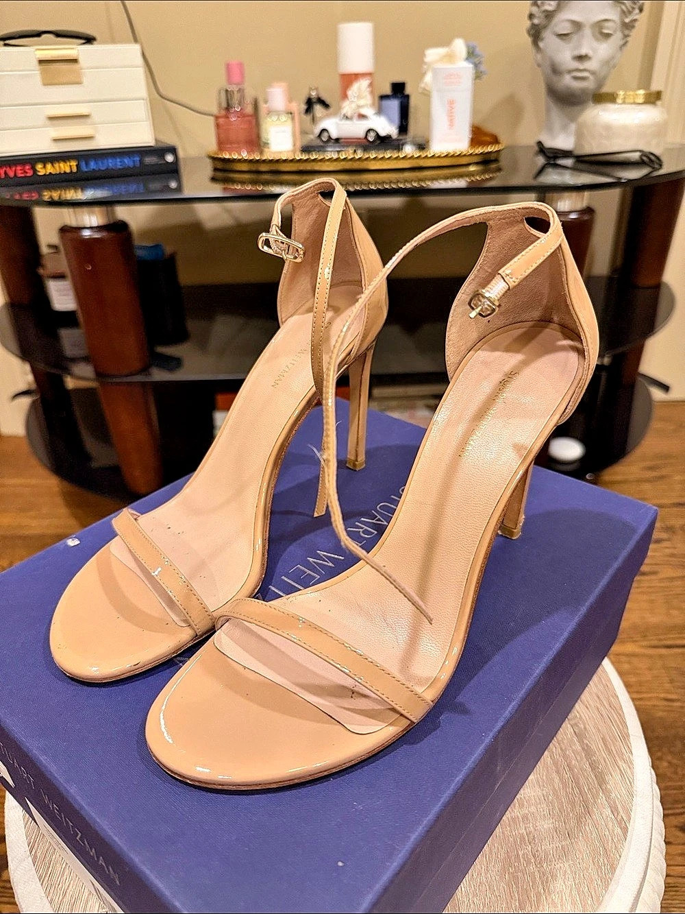 Stuart Weitzman Nudistsong Strappy Heels Pink US 8.5
